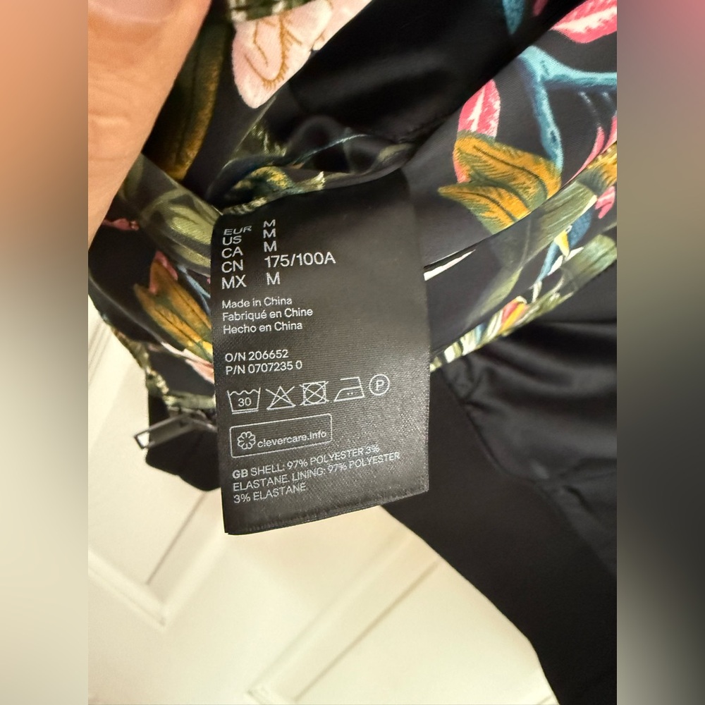 Men’s Black Polyester reversible H&M Bomber Jacket - Picture 6 of 7